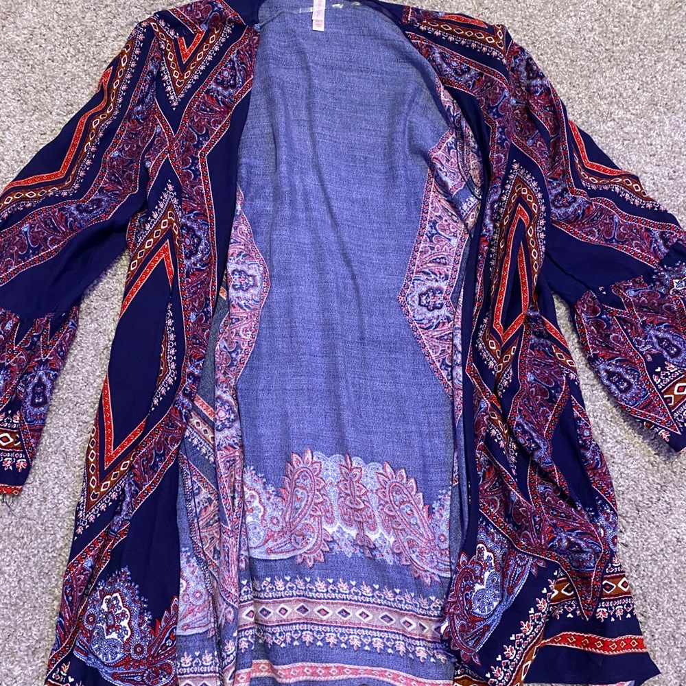 patterned kimono